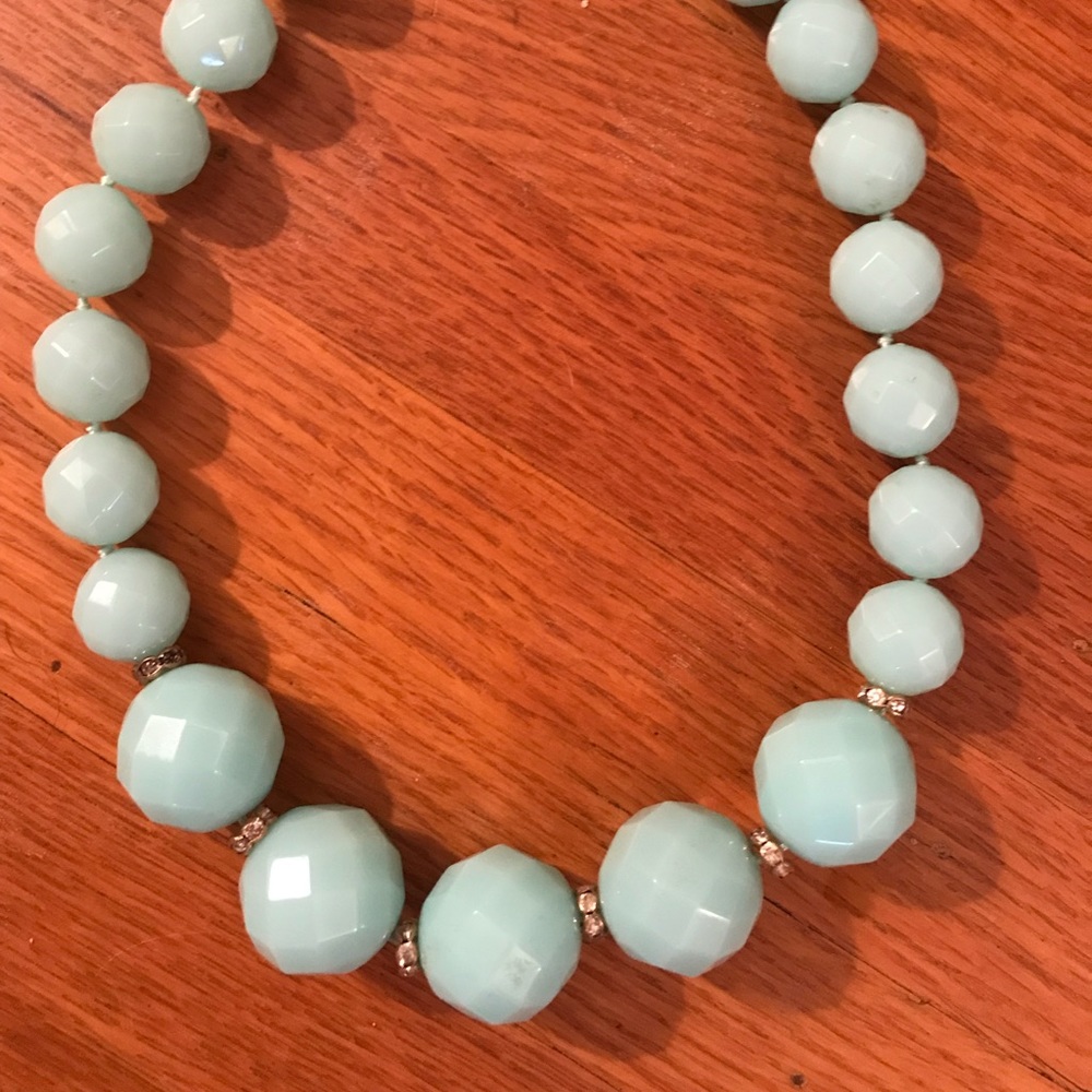 Jcrew might blue beaded necklace